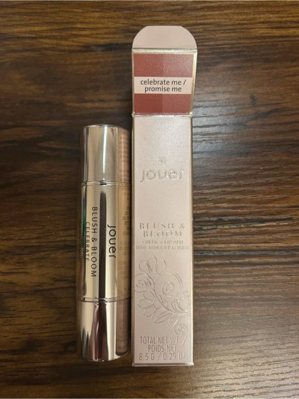 New Jouer double ended cream blush cruelty free Celebrate Me/ Promise Me